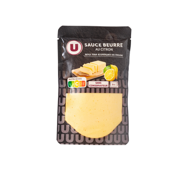 Sauce beurre citron  élaborée en France, sachet de 180g