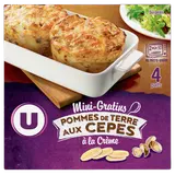 Mini gratin de pommes de terre aux cèpes  4x100g