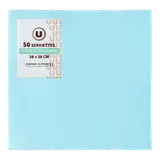 Serviette bleu caraïbes x50 - 38x38cm