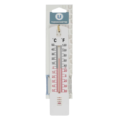Thermomètre intérieur en plastique