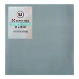 Serviette gris x50 - 38x38cm
