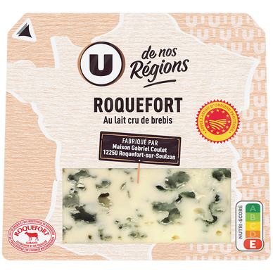 Roquefort AOP au lait cru  32% MG, 150g