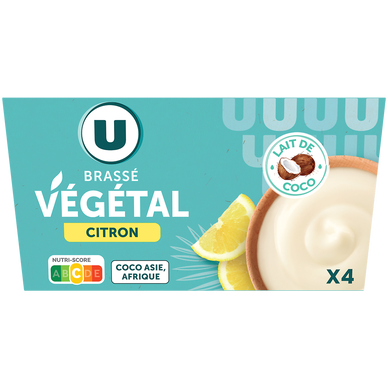 Brassés végétal citron 2,2%MG - 4x100g