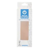 Pailles en papier, coloris kraft, papier issu de sources contrôlées, x25