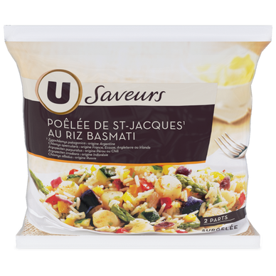 Plat cuisiné Poêlée de St Jacques au riz basmati 600g