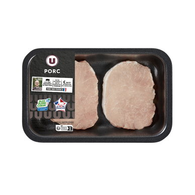 Pavé de porc,  France, 2 pièces, barquette, 200g