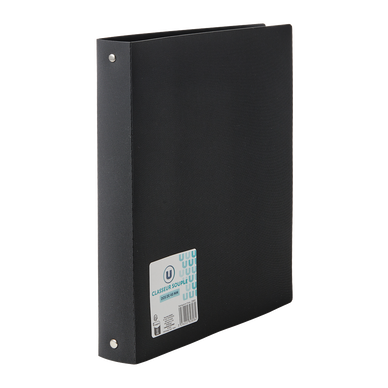Classeur souple 4 anneaux noir opaque dos 40mm A4