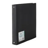 Classeur souple 4 anneaux noir opaque dos 40mm A4