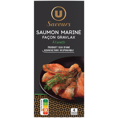 Saumon mariné façon gravlax à l'aneth 120g