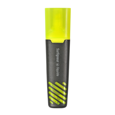 Surligneur large encre liquide jaune