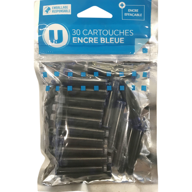Cartouche d'encre courte bleu x30