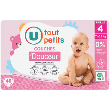 Couches T4 douceur plus - 7/18kg - x 46