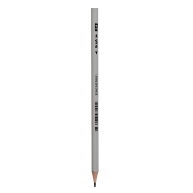 Crayon de papier graphite 2H corps orange fluo