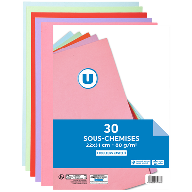 Sous chemise x30 coloris assortis