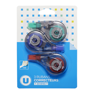 Mini ruban correcteur 5mmx5m x3