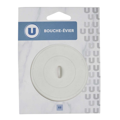 Bouche-évier x2 en caoutchouc