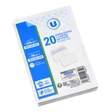 Carte de visite + enveloppe 90x140mm 90g x20