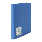 Classeur souple 4 anneaux bleu opaque 25mm A4