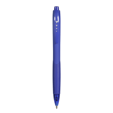Stylo bille rétractable corps soft touch bleu