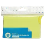 Notes repositionnables 76x127mm jaune x200