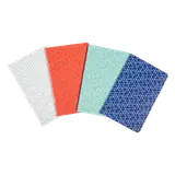 Carnet piqûre 11x17cm 5x5 80g 96 pages assortis