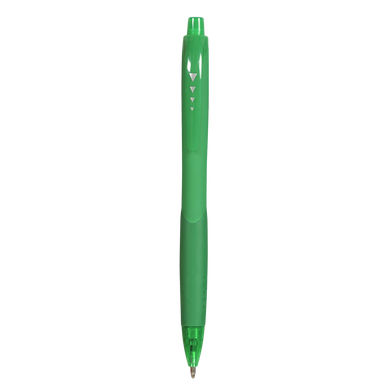Stylo bille rétractable corps soft touch vert