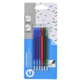 Recharge stylo bille effaçable x6 - coloris assortis
