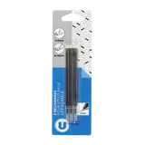 Recharge stylo bille gel effaçable noir x3