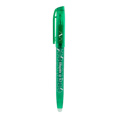 Stylo bille gel effaçable m 0,7mm vert sans emb