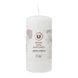 Bougie 68X145mm non parfumée blanc