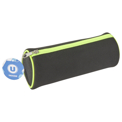 Trousse ronde 1 compartiment néoprène - 22x7cm