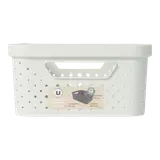 Panier de rangement gris clair - 11L