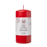 Bougie 68X145mm non parfumée rouge