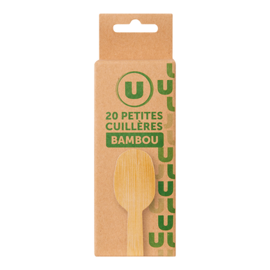 Cuillère pour verrine en bambou x20