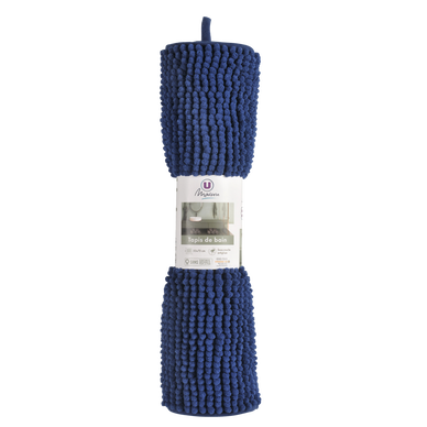Tapis De Bain chenille 50x70cm coloris bleu