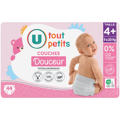 Couches T4+ douceur plus - 9/20kg - x44