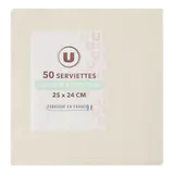 Serviette lin x50 - 25x24cm