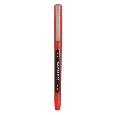 Stylo roller pointe aiguille 0,5mm rouge