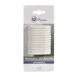 Anneaux De Douche blancs x12