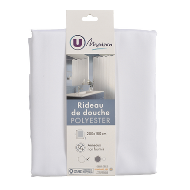 Rideau De Douche Polyester - 180X200CM