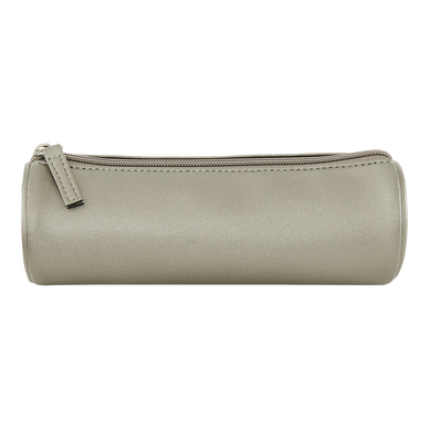 Trousse ronde 1 compartiment PVC - 21x6x6cm