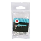 Attache câble d.7mm blanc x20