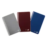 Carnet spirale 9x14cm 5x5 ligne assortis - U