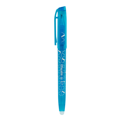 Stylo bille effaçable gel m 0,7mm turquoise sans emb