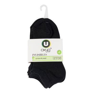 Lot de 4 paires d'invisibles sport unis