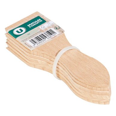 Spatule à raclette en bois x6
