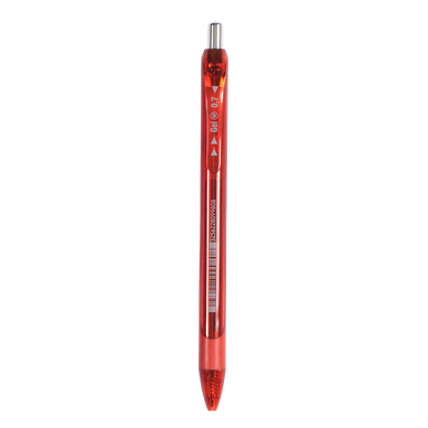 Stylo bille gel rétractable gel rouge
