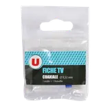 Fiche TV mâle + femelle 9,52mm