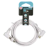 Prolongateur TV 2m 9,52mm fiches coudées