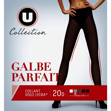 Collant voile lycra galbe parfait 20 deniers